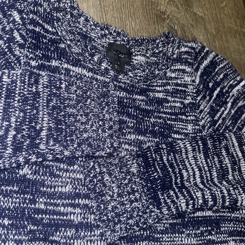 J. Crew Collection Italian Cashmere Long Sleeve Crew Neck Sweater S Marl Knit